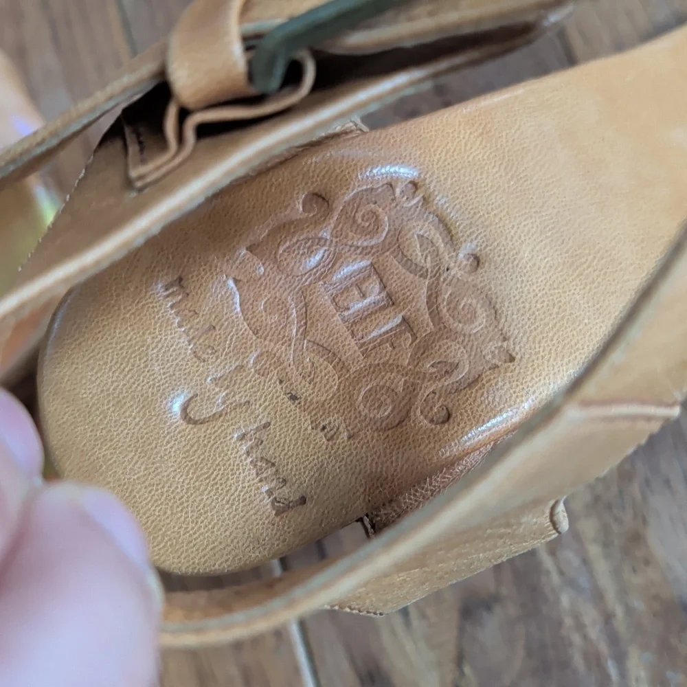 Bali ELF Dreamer Platform Tan Wedge Sandals